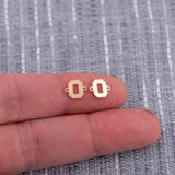 O Varsity Letter Ohio Football Connector Letter O Zero Sport 14K Gold Filled Sterling Silver Connectors Bracelet Necklace Permanent Jewelry