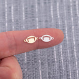 Football Connector Permanent Jewelry Connectors 14K Gold Filled or 925 Sterling Silver Gold Filled Connectors Bracelet Necklace Supply