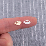 Football Connector Permanent Jewelry Connectors 14K Gold Filled or 925 Sterling Silver Gold Filled Connectors Bracelet Necklace Supply