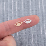 Football Connector Permanent Jewelry Connectors 14K Gold Filled or 925 Sterling Silver Gold Filled Connectors Bracelet Necklace Supply
