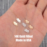 Book connector for Permanent Jewelry 14K Gold Filled sterling silver connector pendant Book Connectors