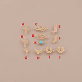 Western Themed Connector Pack - Gold Filled 925 Sterling Silver - Permanent Jewelry Connectors Cowboy Hat Cactus Boots Cow Head PJ supplies