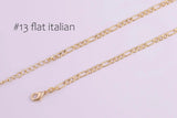 Modern Satellite Paperclip Charm Bracelet 18k Gold Bracelet Anklet Chain One Size Fits All 6.75 inches - 2 inch extender Tarnish Resistant