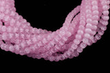 Cats Eye- Selenite Quartz- High Quality in Smooth Round, 4mm, 6mm, 8mm, 10mm, 12mm- Full Strand 15.5 inches Long- Blush Pink
