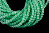 Cats Eye- Selenite Quartz- High Quality in Smooth Round, 4mm, 6mm, 8mm, 10mm, 12mm- Full Strand 15.5 inches Long- Lime Green