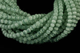Cats Eye- Selenite Quartz- High Quality in Smooth Round, 4mm, 6mm, 8mm, 10mm, 12mm- Full Strand 15.5 inches Long- Olive