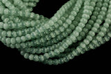 Cats Eye- Selenite Quartz- High Quality in Smooth Round, 4mm, 6mm, 8mm, 10mm, 12mm- Full Strand 15.5 inches Long- Olive