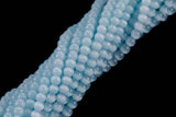 Cats Eye- Selenite Quartz- High Quality in Smooth Round, 4mm, 6mm, 8mm, 10mm, 12mm- Full Strand 15.5 inches Long- Light Aqua