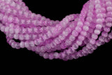 Cats Eye- Selenite Quartz- High Quality in Smooth Round, 4mm, 6mm, 8mm, 10mm, 12mm- Full Strand 15.5 inches Long- Umbre Pink Purple