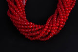 Cats Eye- Selenite Quartz- High Quality in Smooth Round, 4mm, 6mm, 8mm, 10mm, 12mm- Full Strand 15.5 inches Long- Red