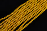 Cats Eye- Selenite Quartz- High Quality in Smooth Round, 4mm, 6mm, 8mm, 10mm, 12mm- Full Strand 15.5 inches Long- Golden Yellow