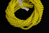 Cats Eye- Selenite Quartz- High Quality in Smooth Round, 4mm, 6mm, 8mm, 10mm, 12mm- Full Strand 15.5 inches Long- Lemon Yellow