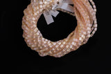 Cats Eye- Selenite Quartz- High Quality in Smooth Barrel 4x6mm- Full Strand 15.5 inches Long- Umbre Light Peach