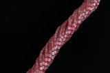 Cats Eye- Selenite Quartz- High Quality in Smooth Barrel 4x6mm- Full Strand 15.5 inches Long- Umbre Red