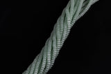 Cats Eye- Selenite Quartz- High Quality in Smooth Barrel 6mm or 8mm Full Strand 15.5 inches Long-Light Green