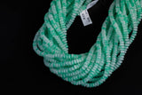 Cats Eye- Selenite Quartz- High Quality in Smooth Barrel 6mm or 8mm Full Strand 15.5 inches Long- Umbre Light Green