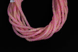 Cats Eye- Selenite Quartz- High Quality in Smooth Barrel 6mm or 8mm Full Strand 15.5 inches Long- Umbre Dark Pink Green