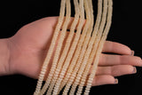 Cats Eye- Selenite Quartz- High Quality in Smooth Barrel 6mm or 8mm Full Strand 15.5 inches Long- Light Golden Yellow