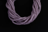 Cats Eye- Selenite Quartz- High Quality in Smooth Barrel 6mm or 8mm Full Strand 15.5 inches Long- Light Mauve