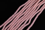 Cats Eye- Selenite Quartz- High Quality in Smooth Barrel 6mm or 8mm Full Strand 15.5 inches Long- Peach