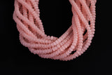 Cats Eye- Selenite Quartz- High Quality in Smooth Barrel 6mm or 8mm Full Strand 15.5 inches Long- Peach