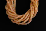Cats Eye- Selenite Quartz- High Quality in Smooth Barrel 6mm or 8mm Full Strand 15.5 inches Long- Sunburst Yellow