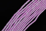 Cats Eye- Selenite Quartz- High Quality in Smooth Barrel 6mm or 8mm Full Strand 15.5 inches Long- Umbre Lavender