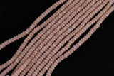 Cats Eye- Selenite Quartz- High Quality in Smooth Barrel 6mm or 8mm Full Strand 15.5 inches Long- Taupe Brown