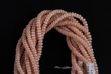 Cats Eye- Selenite Quartz- High Quality in Smooth Barrel 6mm or 8mm Full Strand 15.5 inches Long- Taupe Brown