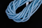 Cats Eye- Selenite Quartz- High Quality in Smooth Barrel 6mm or 8mm Full Strand 15.5 inches Long- Aqua