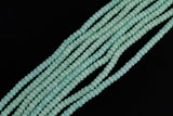 Cats Eye- Selenite Quartz- High Quality in Smooth Barrel 6mm or 8mm Full Strand 15.5 inches Long- Lime Green