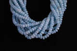 Aquamarine Light Blue Jade Beads Roundel 8mm - Full Strand 15.5 inch Strand AAA Quality Smooth