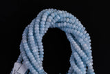 Aquamarine Light Blue Jade Beads Roundel 8mm - Full Strand 15.5 inch Strand AAA Quality Smooth