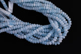Aquamarine Light Blue Jade Beads Roundel 8mm - Full Strand 15.5 inch Strand AAA Quality Smooth