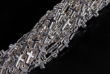 CROSS Hematite Strands- Hematite- Silver Color- 10x14mm