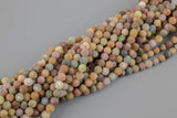 Natural Saddle Agate, High Quality in Matte Round, 6-12mm Gemstone Beads