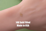 Hibiscus Connector - Tiny 14Kt Gold Filled or Sterling Silver Connectors- for Bracelet or Necklace - Permanent Jewelry Supply