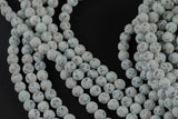 Natural Sky Mountain Blue Kiwi Jasper, High Quality in Matte Round- In Full 15.5 Inch Strand- 4mm, 6mm, 8mm, 10mm, 12mm- All Sizes!!!!
