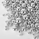 100pcs Sterling Silver Solid Beads pvd Ion Plated Tarnish Resistant 3mm 4mm 5mm 6mm 8mm Gold Beads Brass Spacer Seamless Beads 925 Silver