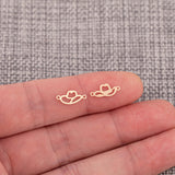 Western Themed Connector Pack - Gold Filled 925 Sterling Silver - Permanent Jewelry Connectors Cowboy Hat Cactus Boots Cow Head PJ supplies