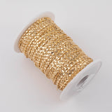 2mm S Clip Chain pvd Ion Gold Plated Chain - By the Yard - Tarnish Resistant