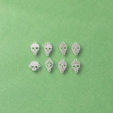 Sugar Skull Connectors La Muerta 14Kt Gold Filled Sterling Connectors Permanent Jewelry Bracelet Necklace Permanent Jewelry Halloween Charms