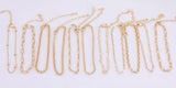 Modern Satellite Paperclip Charm Bracelet 18k Gold Bracelet Anklet Chain One Size Fits All 6.75 inches - 2 inch extender Tarnish Resistant