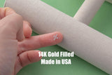 Hollow Fleur Cross- 14Kt Gold Filled or Sterling Connectors Permanent Jewelry Bracelet or Necklace Permanent Jewelry