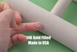 Heart Disc - 14Kt Gold Filled or Sterling Connectors Permanent Jewelry Bracelet or Necklace Permanent Jewelry