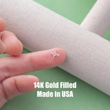 North Star Hollow- 14Kt Gold Filled or Sterling Connectors Permanent Jewelry Bracelet or Necklace Permanent Jewelry
