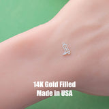 Fancy Cowgirl Cowboy Boots Connector - 14Kt Gold Filled or Sterling Silver- Boots Connectors - Bracelet Permanent Jewelry Supply- D Swigly