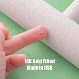 Heart American Flag- 14Kt Gold Filled or Sterling Connectors Permanent Jewelry Bracelet or Necklace Permanent Jewelry
