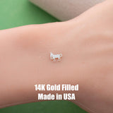 Donkey connector - sterling silver or gold filled- permanent jewelry word connectors- charm, pendant,
