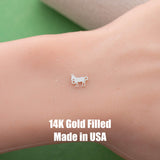 Donkey connector - sterling silver or gold filled- permanent jewelry word connectors- charm, pendant,
